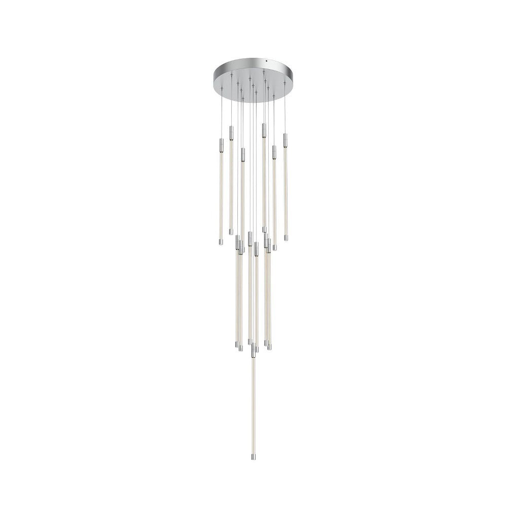 Chrome 13-Light LED Cluster Pendant Chandelier