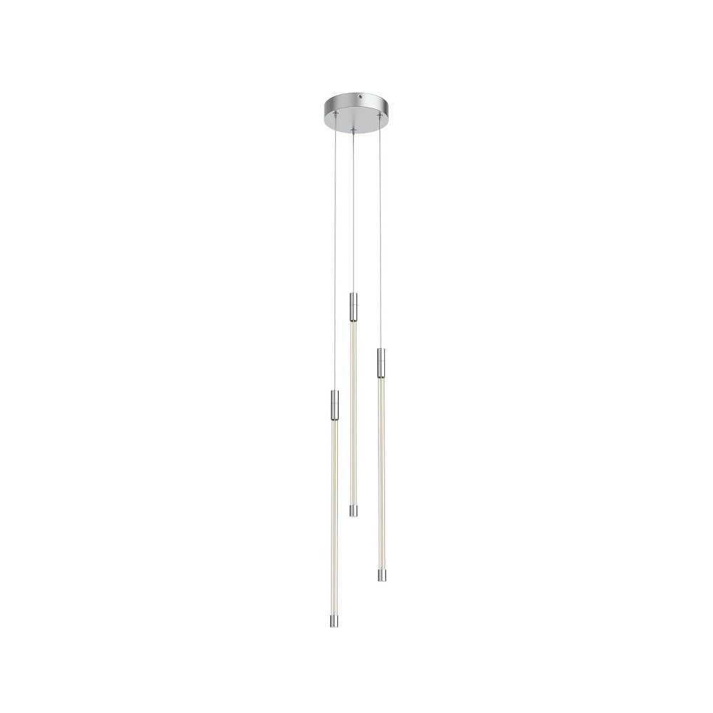 Motif Chrome 20.63" LED Cluster Pendant with Glass Cylinder
