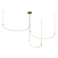 thumbnail image 1 of MP89390-BG-Kuzco Lighting-Talis - 70W LED Pendant-11.75 Inches Tall and 90.25 Inches Wide-Brushed Gold Finish, 1 of 1