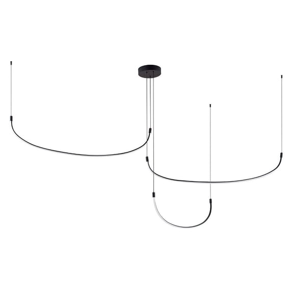 MP89390-BK-Kuzco Lighting-Talis - 70W LED Pendant-11.75 Inches Tall and 90.25 Inches Wide-Black Finish
