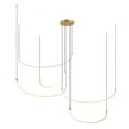 thumbnail image 1 of MP89590-BG-Kuzco Lighting-Talis - 118W LED Pendant-11.75 Inches Tall and 90.25 Inches Wide-Brushed Gold Finish, 1 of 1