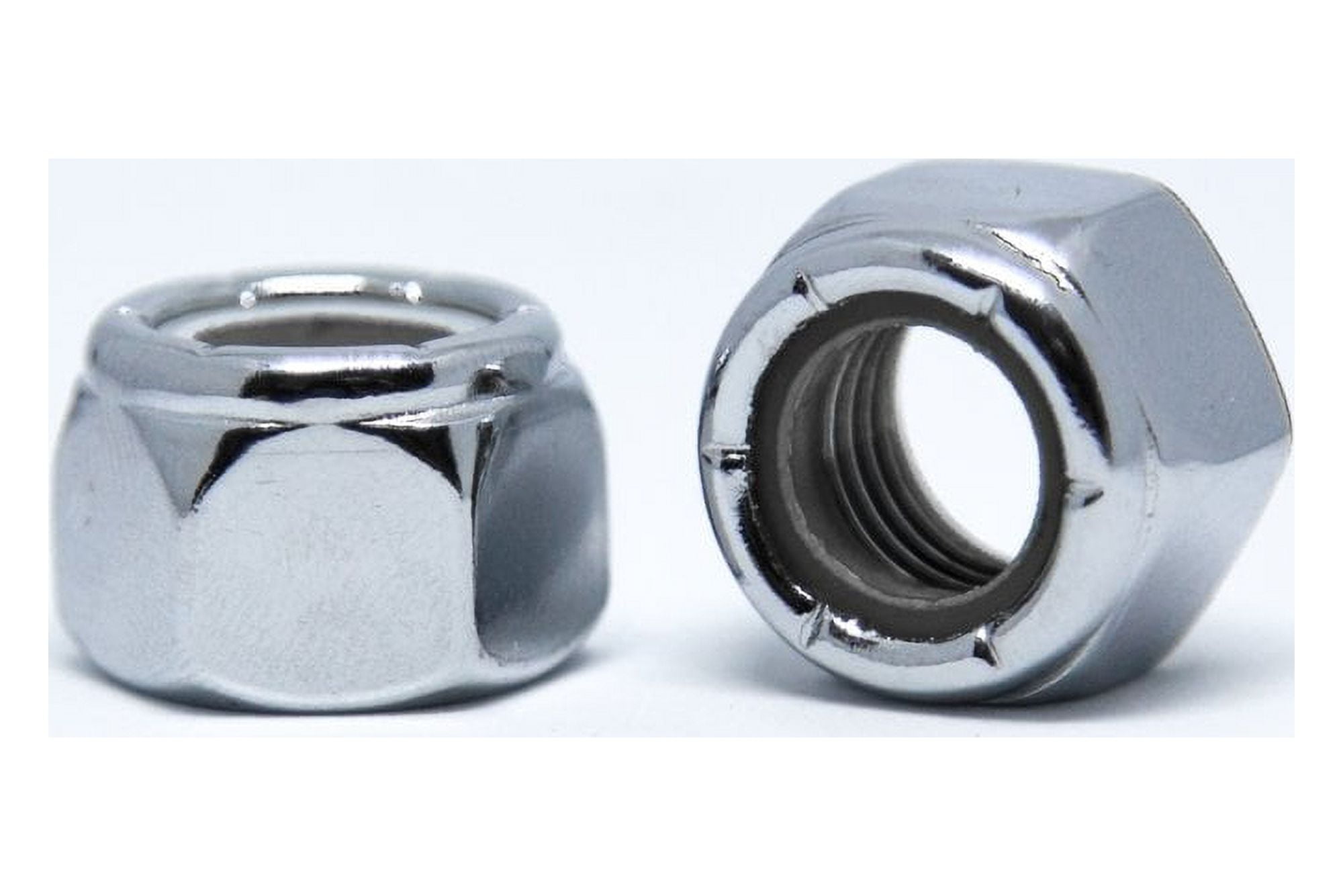 MPB276 Alloy Steel Nylon Insert Lock Nut, 5/16"24, Chrome (Pack Of 10