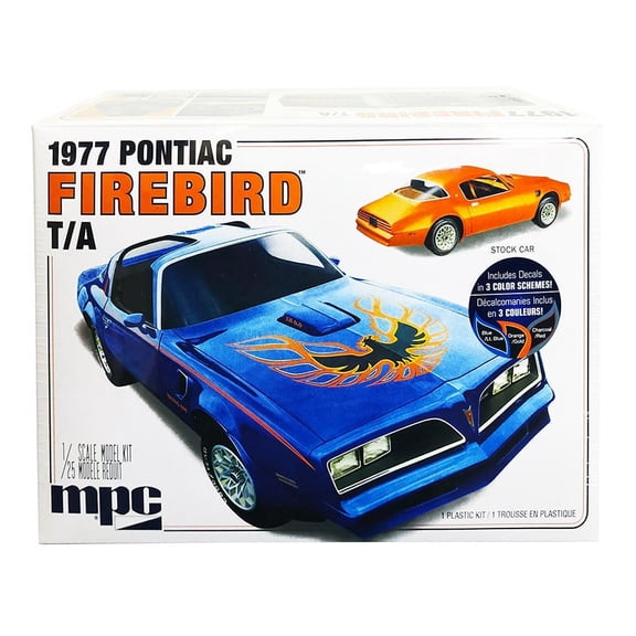 Skill 2 Model Kit 1977 Pontiac Firebird T A Trans Am 1 25 Scale Model by MPC