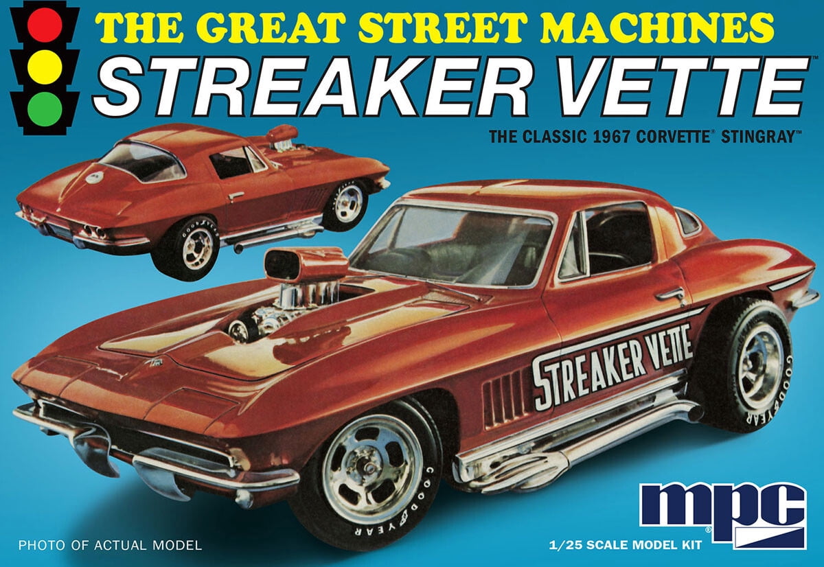 MPC, 1/25 Scale Model Kit, 1967 Chevy Corvette Stingray Streaker