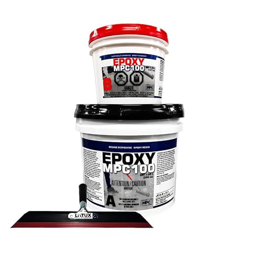 MPC-100 3-Gallon Epoxy-Resin Kit and 20-Inch LATUX Squeegee Trowel, Floor Epoxy Kit or Countertop Epoxy Kit for Industrial and Commercial Use$$Tools & Hardware Other