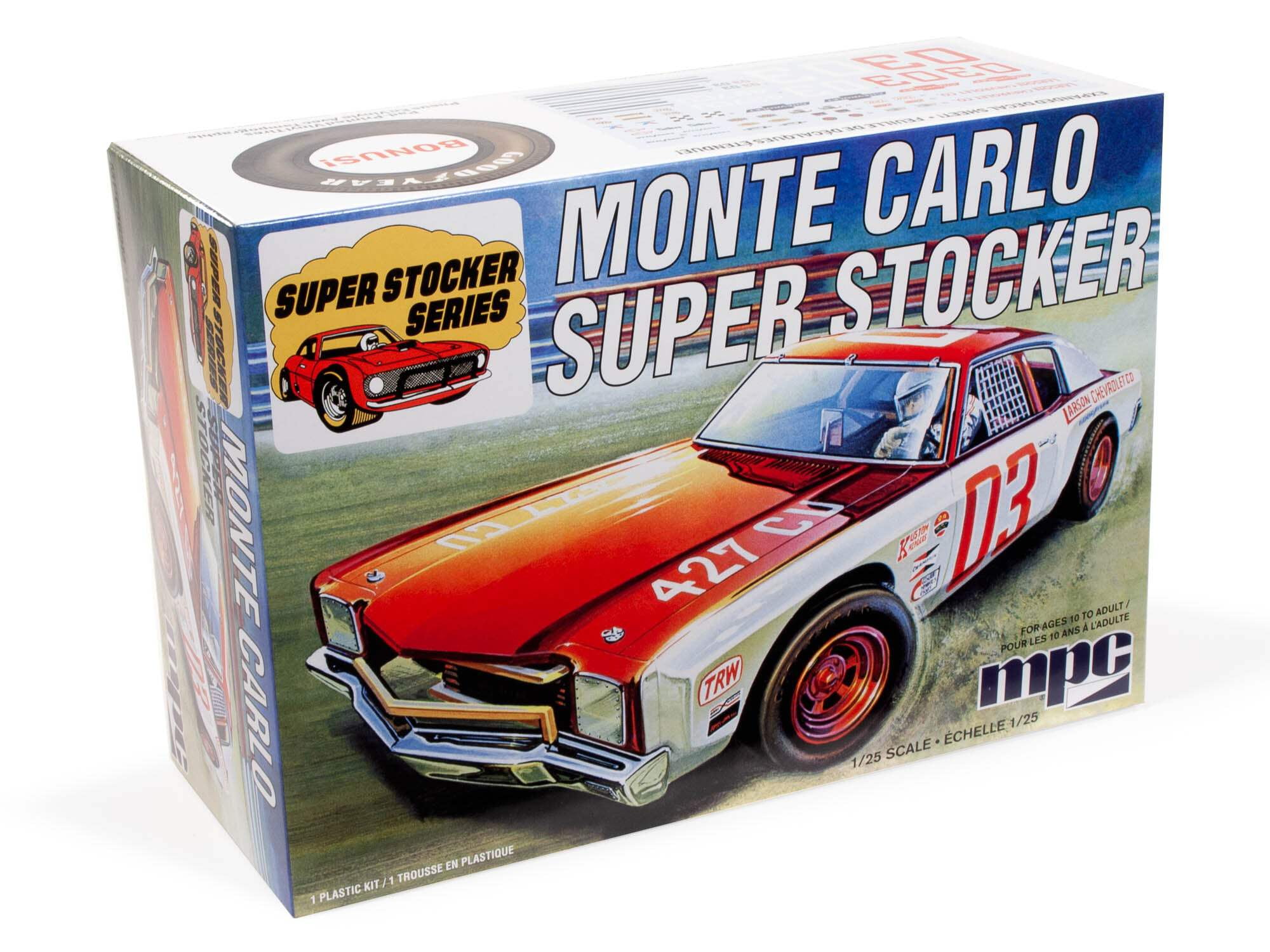 Skill 2 Model Kit 1971 Chevrolet Monte Carlo Super Stocker 1/25 Scale Model by MPC
