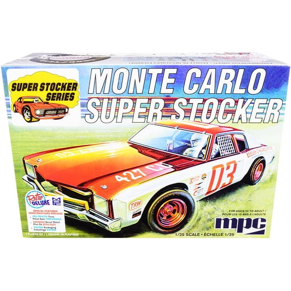 Skill 2 Model Kit 1971 Chevrolet Monte Carlo Super Stocker 1 25 Scale Model by MPC