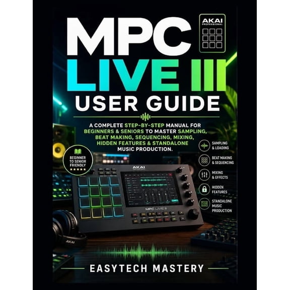 MPC Live III User Guide: A Complete Step-by-Step Manual For Beginners & Seniors to Master Sampling, Beat Making, Sequenc, (Paperback)