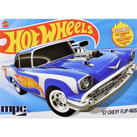 MPC MPC1031 1-25 Scale 1957 Chevrolet Sedan Flip-Nose Hot Wheels Model Car