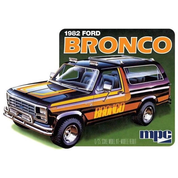 MPC MPC991 Skill 2 Model Kit 1982 Ford Bronco 1-25 Scale Model