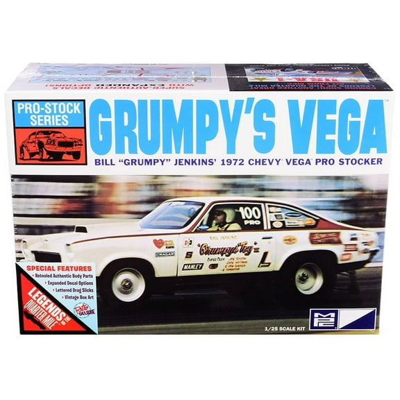 MPC Skill 2 Model Kit 1972 Chevrolet Vega Pro Stock Bill "Grumpy" Jenkins' "Legends of the Quarter Mile" 1/25 Scale Model