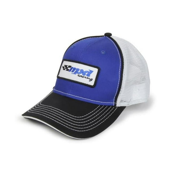 MPD Racing MPD90400 Embroidered Mesh Hat - Black & Blue