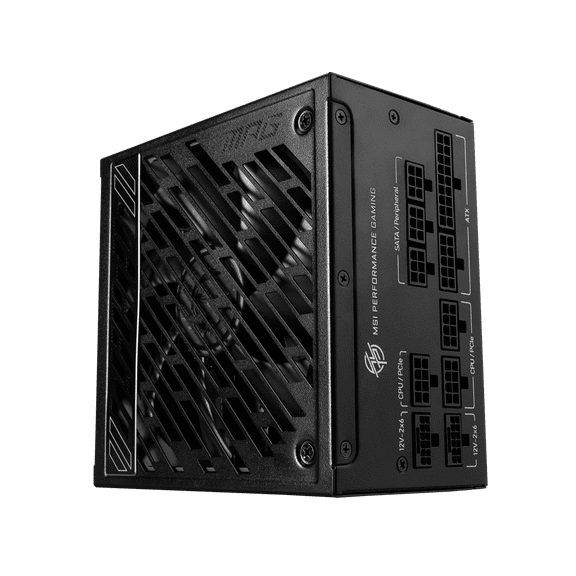 MPG A1250GS PCIE5 II, USA, 1250W, Fully-Modular, 80 Plus Gold, Bilingual Color Box, Solid wood pallet packing