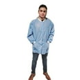 thumbnail image 1 of MPG Disposable Lab Jacket, X-LARGE, Light Blue, 12/Bx. Made in USA, 1 of 1
