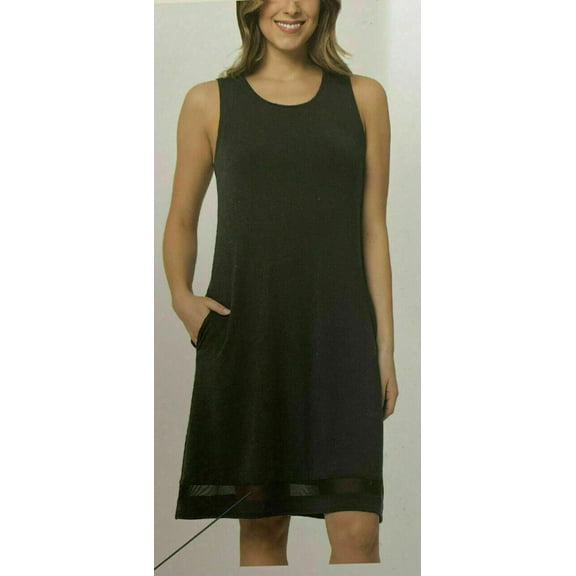 MPG Mondetta Performance Gear Ladies' Sleeveless Dress, S, Heather Black