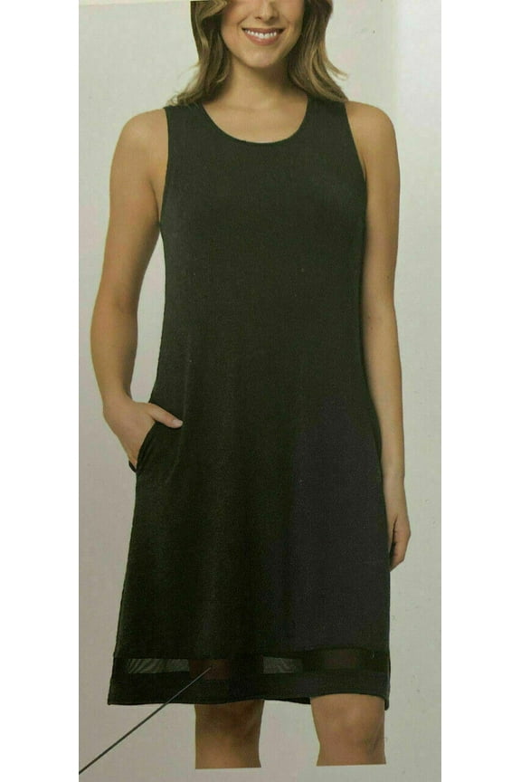 MPG Mondetta Performance Gear Ladies' Sleeveless Dress, S, Heather Black