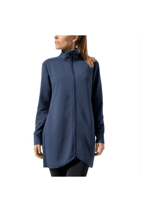 Mondetta Performance Gear Ottoman Long Jacket, Iron Blue, Small