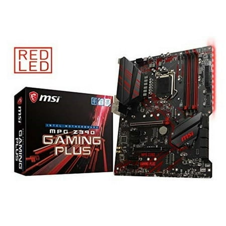MSI - MPG Z390 GAMING PLUS (Socket LGA1151) USB 3.1 Gen 1 Intel Motherboard with LED Lighting