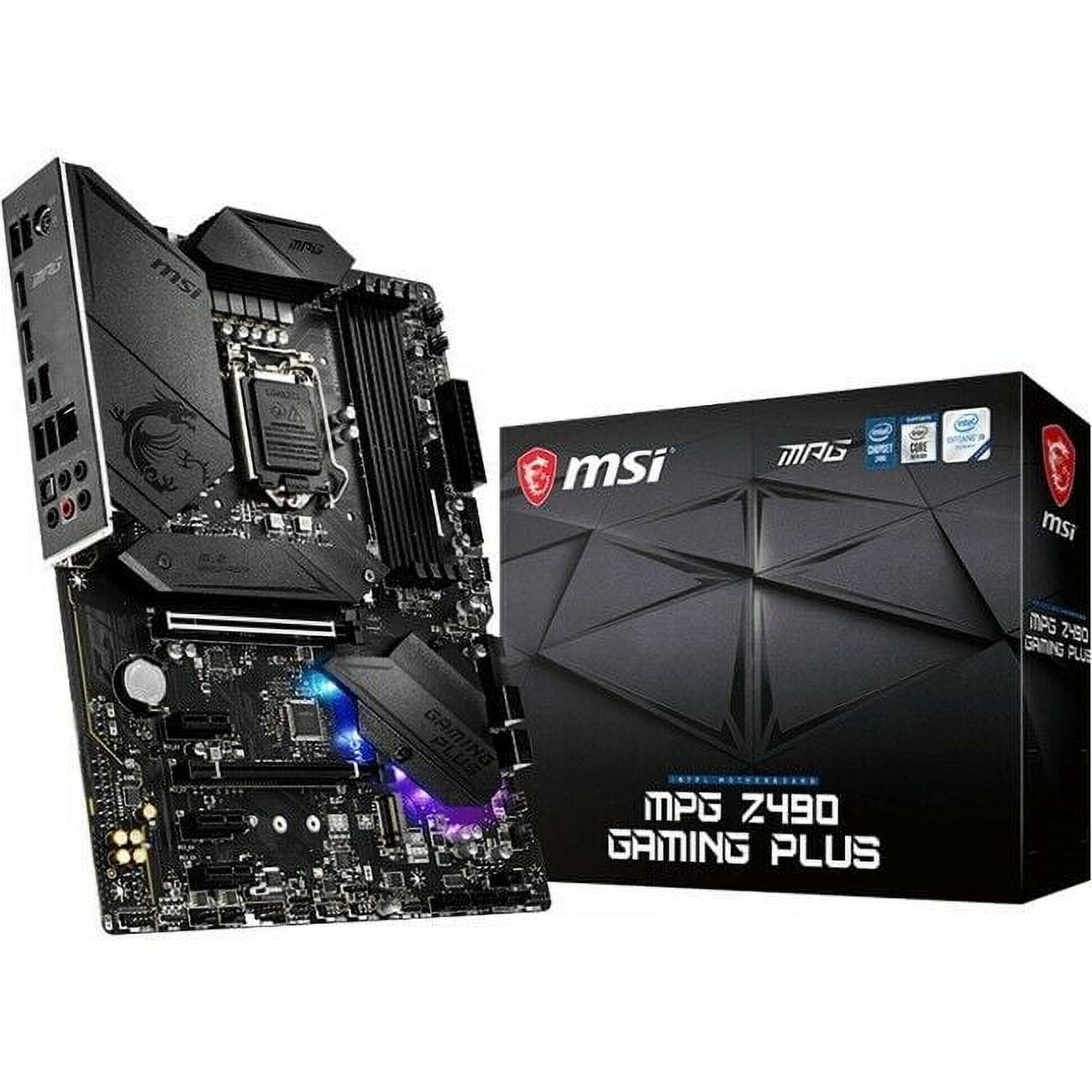 MPG Z490 GAMING PLUS LGA-1200 DDR4 ATX RGB Desktop Gaming 