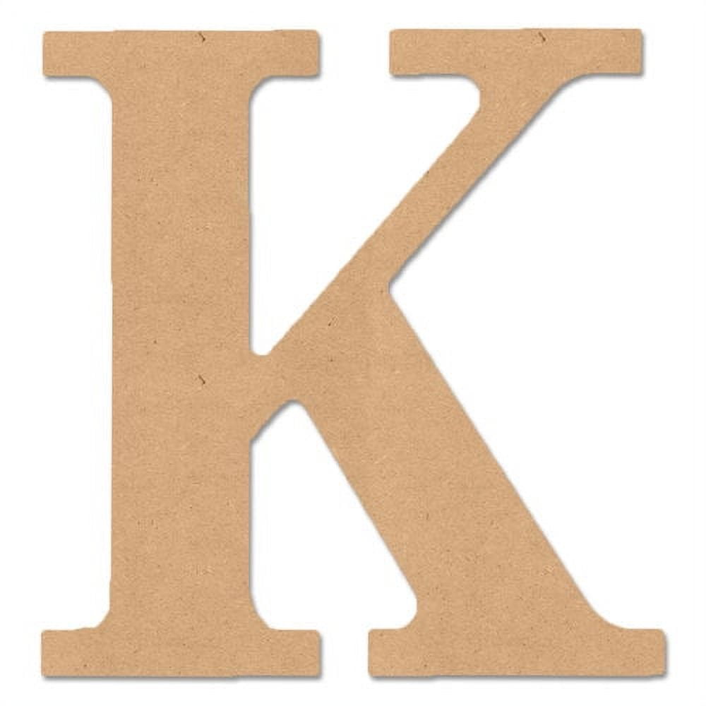 MPI 8" Wood Letter Classic Font K