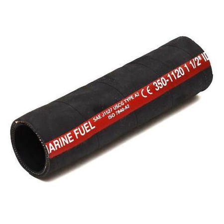 MPI Boat Fuel Hose 350-1120 | Tank Fill 1 1/2 Precut 6 Inch Section