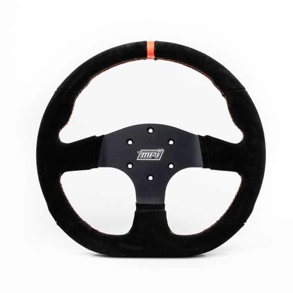 MPI MPI-GT2-13 GT Model, D Shaped Suede Steering Wheel, Aluminum