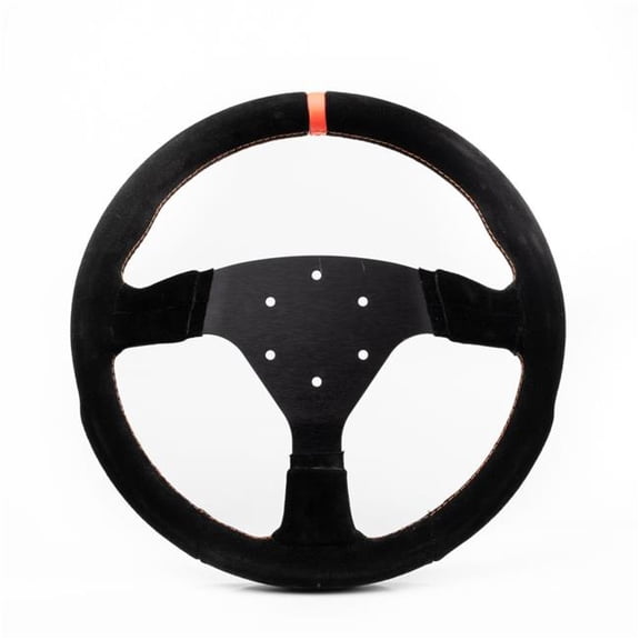 MPI USA  13 in. Track Day Flat Suede Steering Wheel