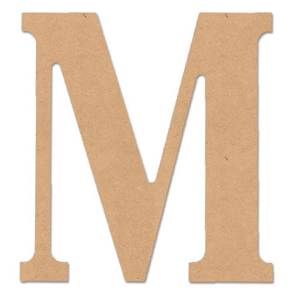 Lettera B In Legno MDF Classic Font 24,1 Cm - Decorazione Per Cameretta E Fai Da Te