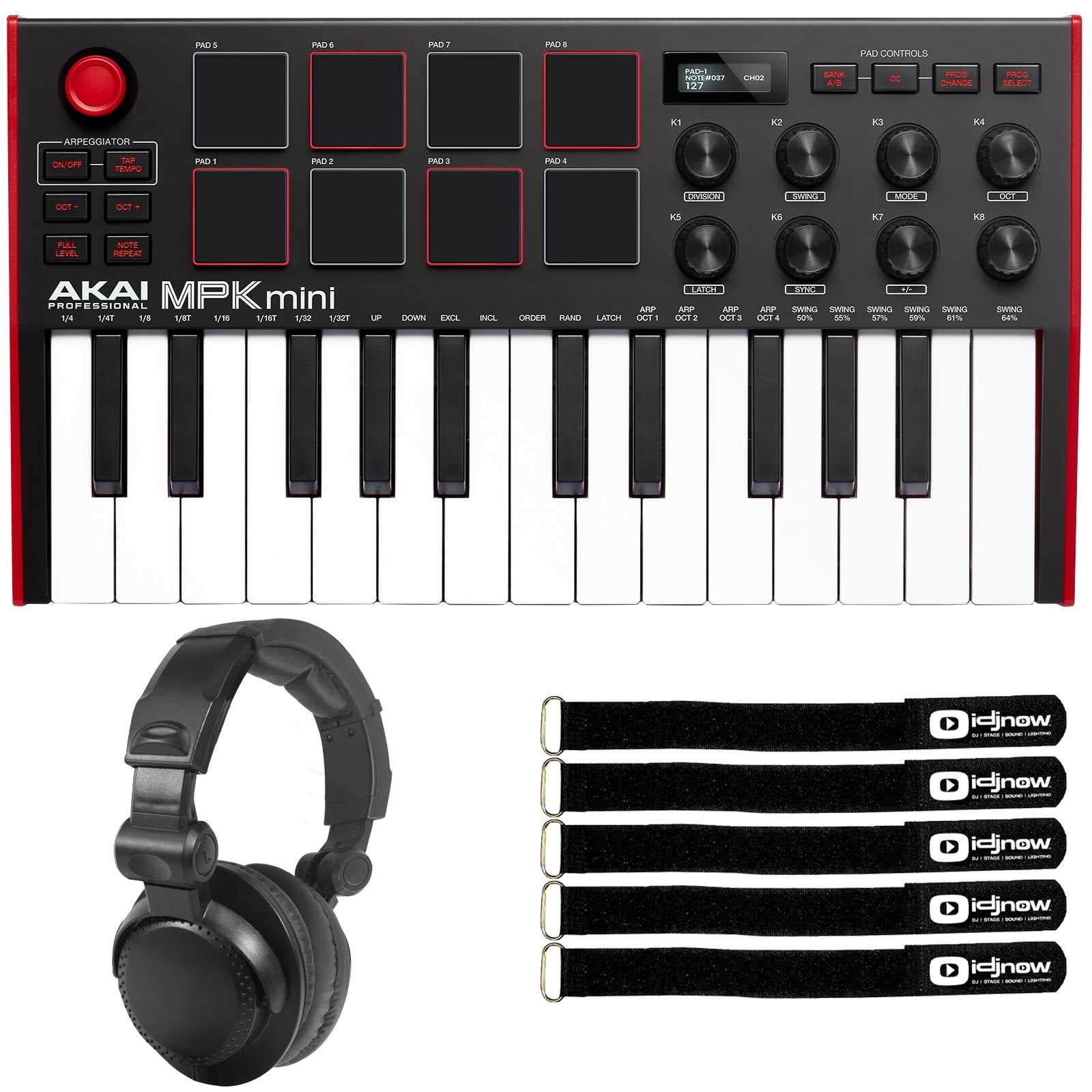 AKAI PROFESSIONAL MPK Mini MK3 25-Key USB Keyboard & Pad Controller w Software & Headphones