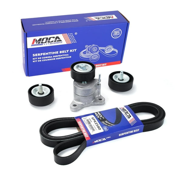MPLUS Serpentine Belt Component Kit fits for 08-17 Compass 2.0L, 08-17 Compass 2.4L, 08-16 Patriot 2.4L, 08-16 Patriot 2.0L, for 07-10 Sebring 2.4L, 11-14 200 2.4L