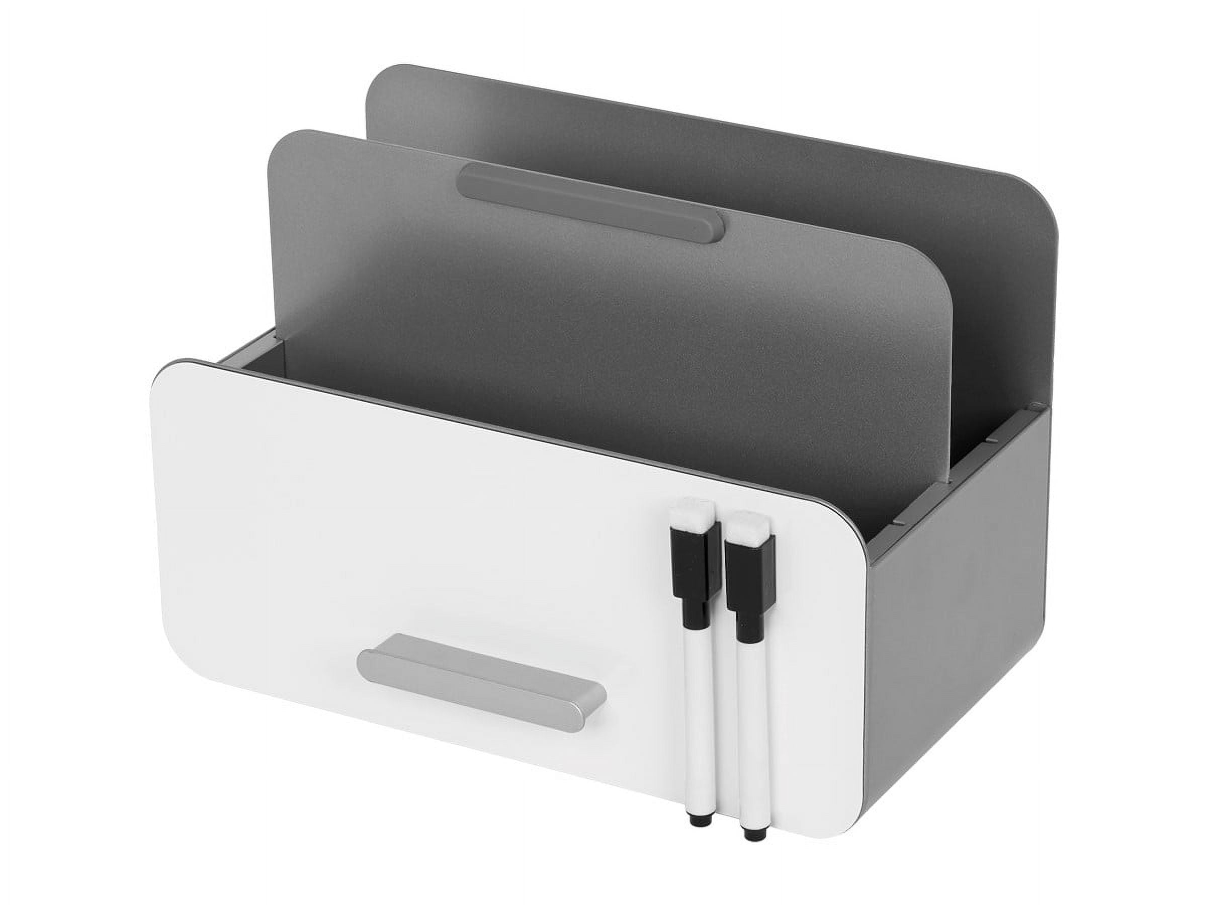 MPM 3-in-1 Steel Tablet and File Organizer With Whiteboard - Adjustable Height, Easy Assembly, Compatible with iPad and
