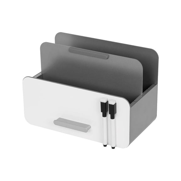 MPM 3-in-1 Steel Tablet and File Organizer With Whiteboard - Adjustable Height, Easy Assembly, Compatible with iPad and