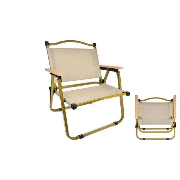 MPM Foldable Camp Chair, Portable Folding Chair, Collapsible Arm Chair, For Picnic, Camping, Fishing, Beach, Outdoor, Pa