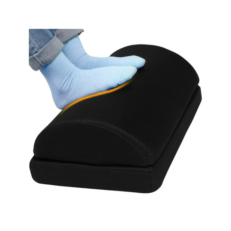 Cushion Lab Ergonomic Foot Rest for Under Desk – Patented Massage Ridge  Design Memory Foam Foot Stool Pillow for Work, Home, Gaming, Computer,  Office