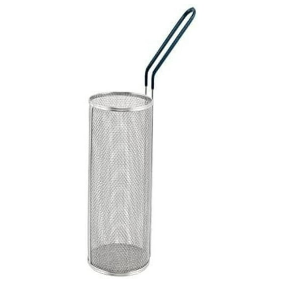 MPN-59 Pasta Boil Basket - 5x9 Inch Stainless Steel Strainer - Cylindrical Pasta Cooker Insert - Kitchen Colander for Noodles, Veggies & More