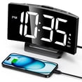 thumbnail image 1 of MPOW Digital Alarm Clock for Bedrooms, Digital Clock with Customizable Night Mode, 5 Levels Brightness+Off, 2 Volume, 3 Alarm Tones, Snooze, USB Charging Port, Power-Off Memory, 12/24H/DST Beside, 1 of 7