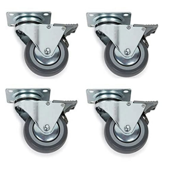 MPP Heavy Duty Replacement Wheels Heavy Duty Casters for Dog Cat Animal Kennel Cages (Set of 4 Wheels)