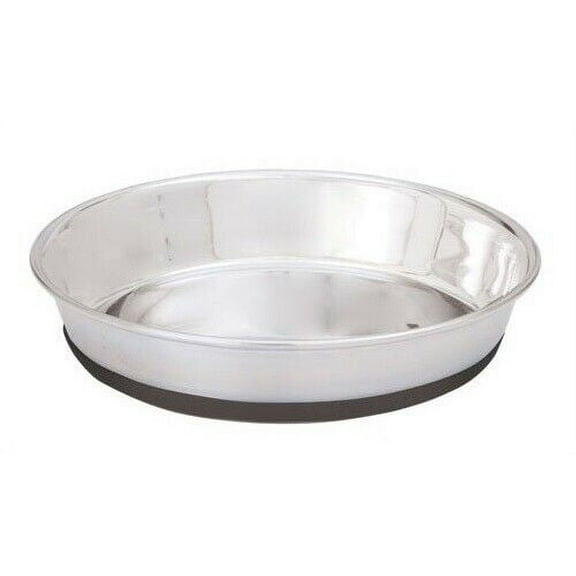 MPP Heavy Weight Shallow Stainless Steel Puppy Bowl for Pets, (16oz)