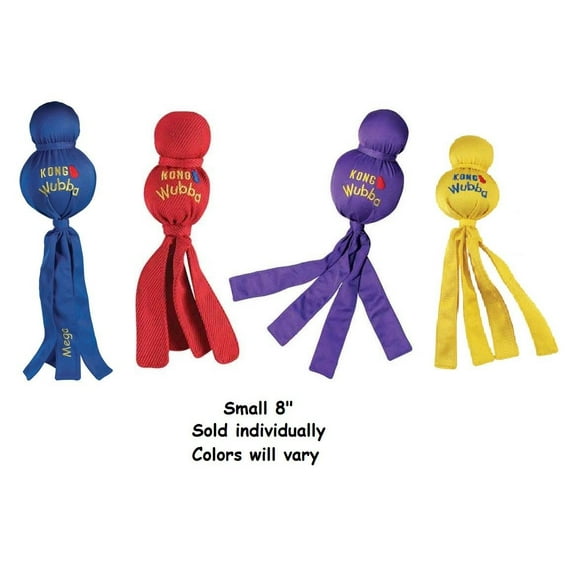 MPP Wubbas Tough Durable Dog Toy with Tennis Ball & Rubber Ball, Assorted Colors