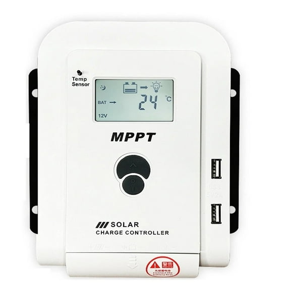 MPPT 12V/24V Auto Work 40A Solar Charger Controller Battery Charger Solar Panel Regulator Max PV Input 75V DC