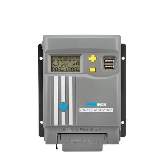 MPPT 20A With 12V/24V Auto Solar Panel Battery Regulator Char Controller Dual USB For Solar System ,High-Efficiency - MPPT120D-BLUETOOTH_12V 24VAUTO