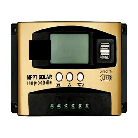 MPPT 30A 12V/24V Solar Panel Charge Controller Battery Regulator With Dual USB Port,LCD Display