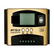 MPPT 30A 12V/24V Solar Panel Charge Controller Battery Regulator With Dual USB Port,LCD Display