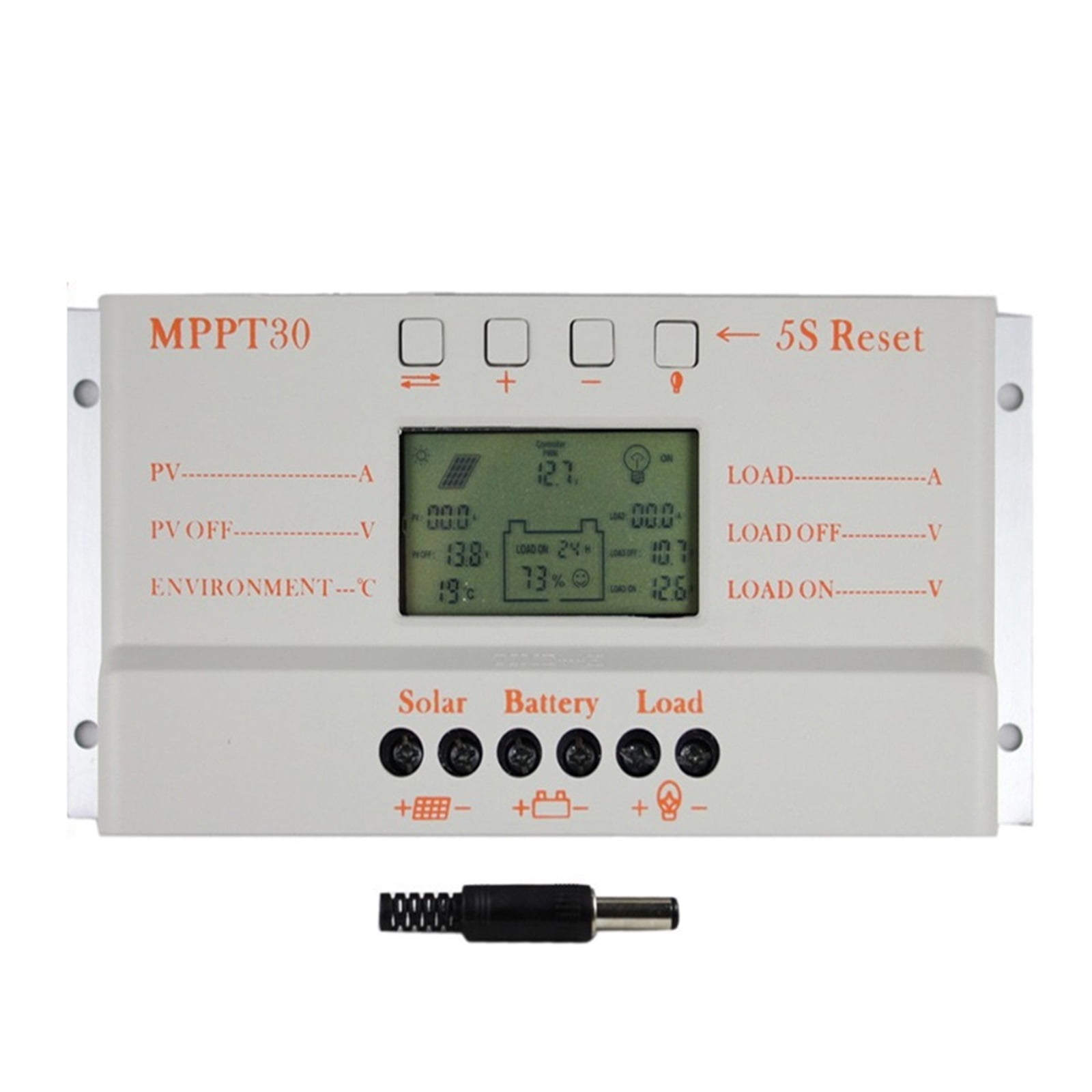 MPPT 30A LCD Solar Charge Controller 12V 24V Auto Switch 30A Solar ...