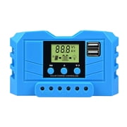 MPPT 30A Solar Charge Controller 12V 24V 720W PV Solar Panel System Controller With USB Charging ,High-Efficiency - PWM 30A_AUTO 12V24V