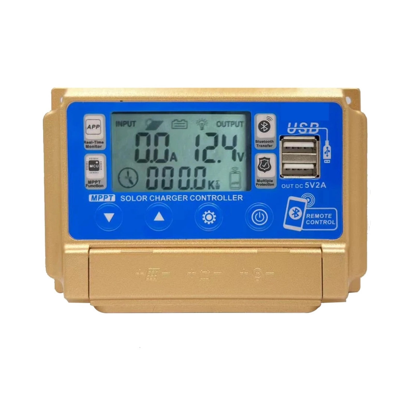 MPPT 30A Solar Charge Controller 12V 24V Auto GEL,FLD,Charging Regulator With LCD,Dual USB,APP Communication ,Safe to Use