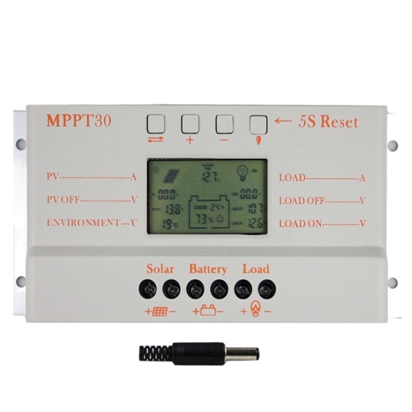 MPPT 30A Solar Charge Controller 12V 24V Auto Switch 30A Solar Panel Controller Display Load Light and Timer Controller
--------
,High Charging Efficiency