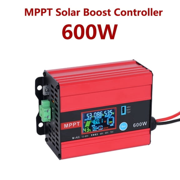 MPPT 600W Solar Boost Charge Controller for 48V/60V/72V Battery Charger Charge Digital Controller