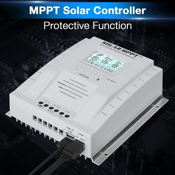 MPPT 60AMP Solar Charge Controller For 12V 24V DC Battery Regulator MAX 1500W U6