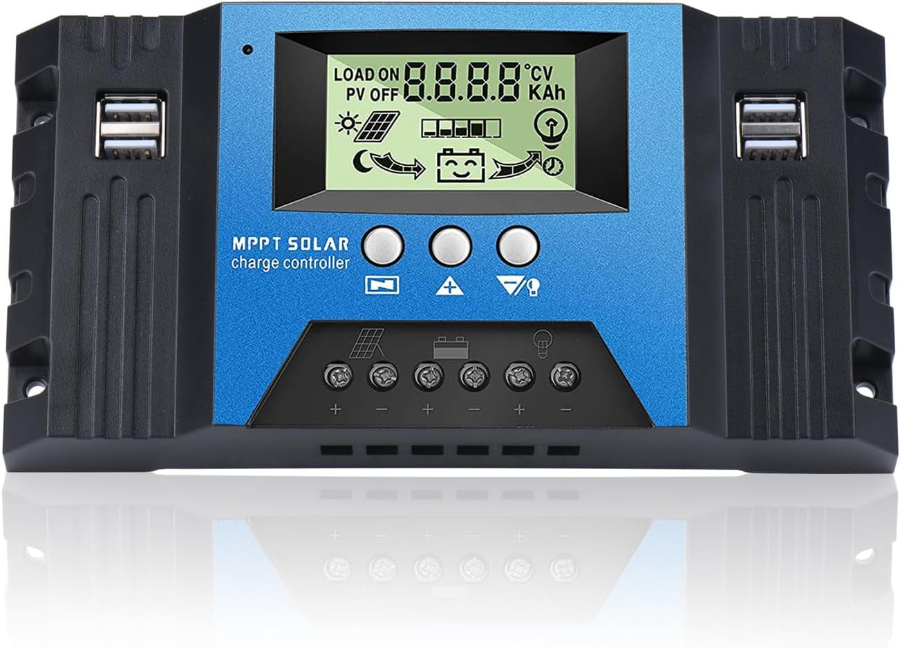 MPPT 60amp Solar Charge Controller 12V 24V Auto, MPPT Solar Controller ...